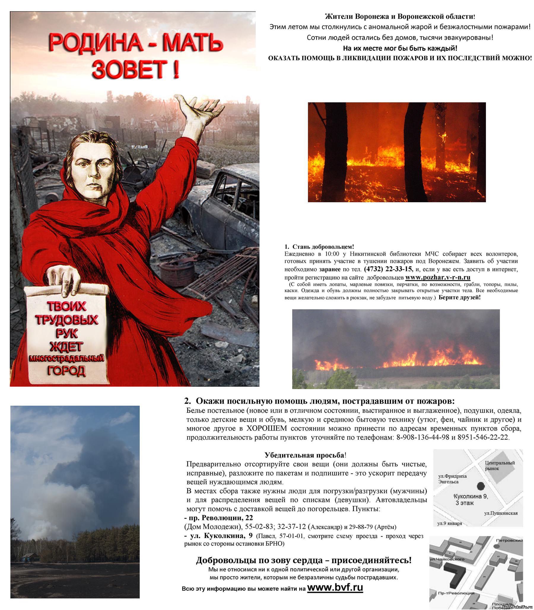Воронеж в огне